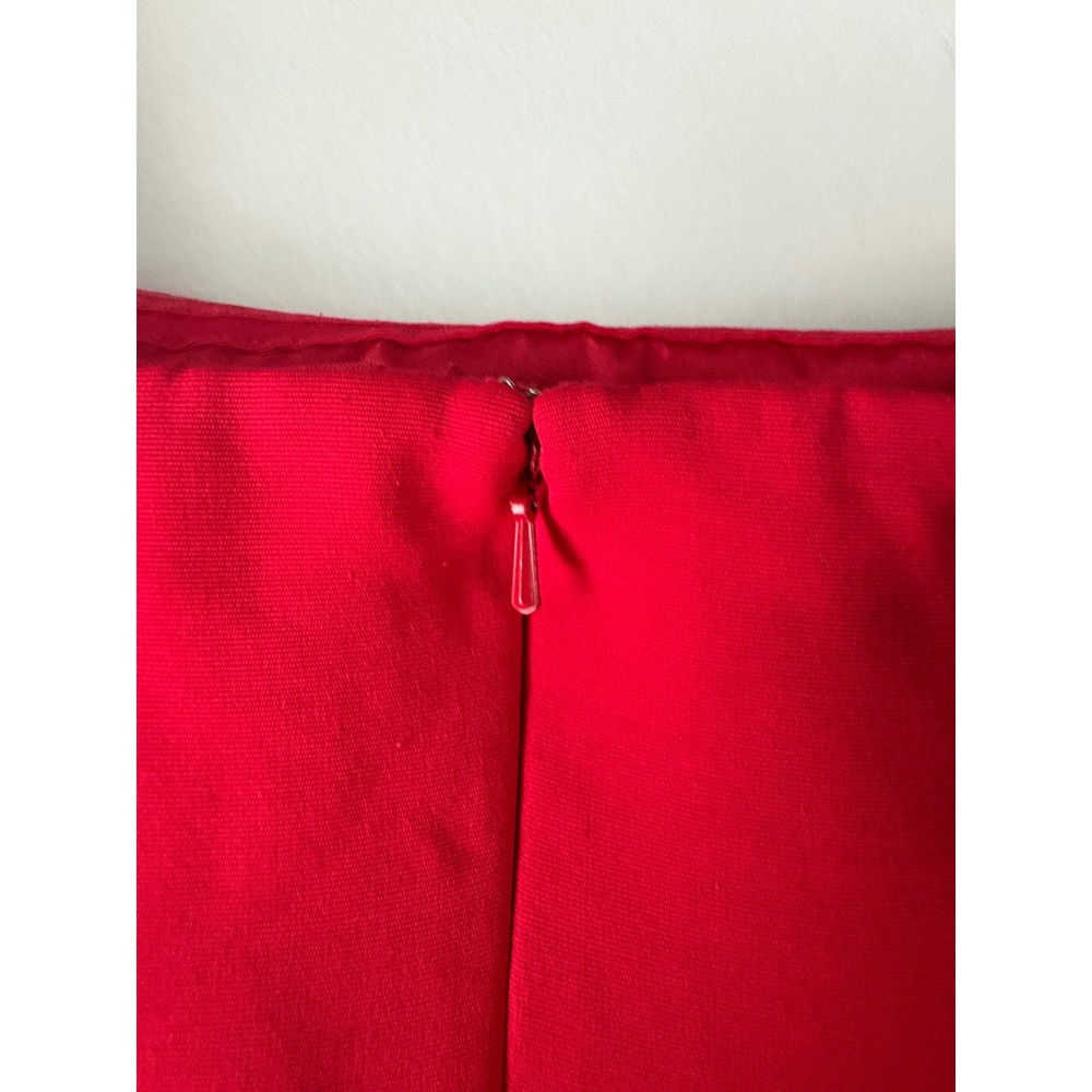 Zac Posen Red Off The Shoulder Puff Sleeve Maxi Dress Size 2 - Picture 9 of 13